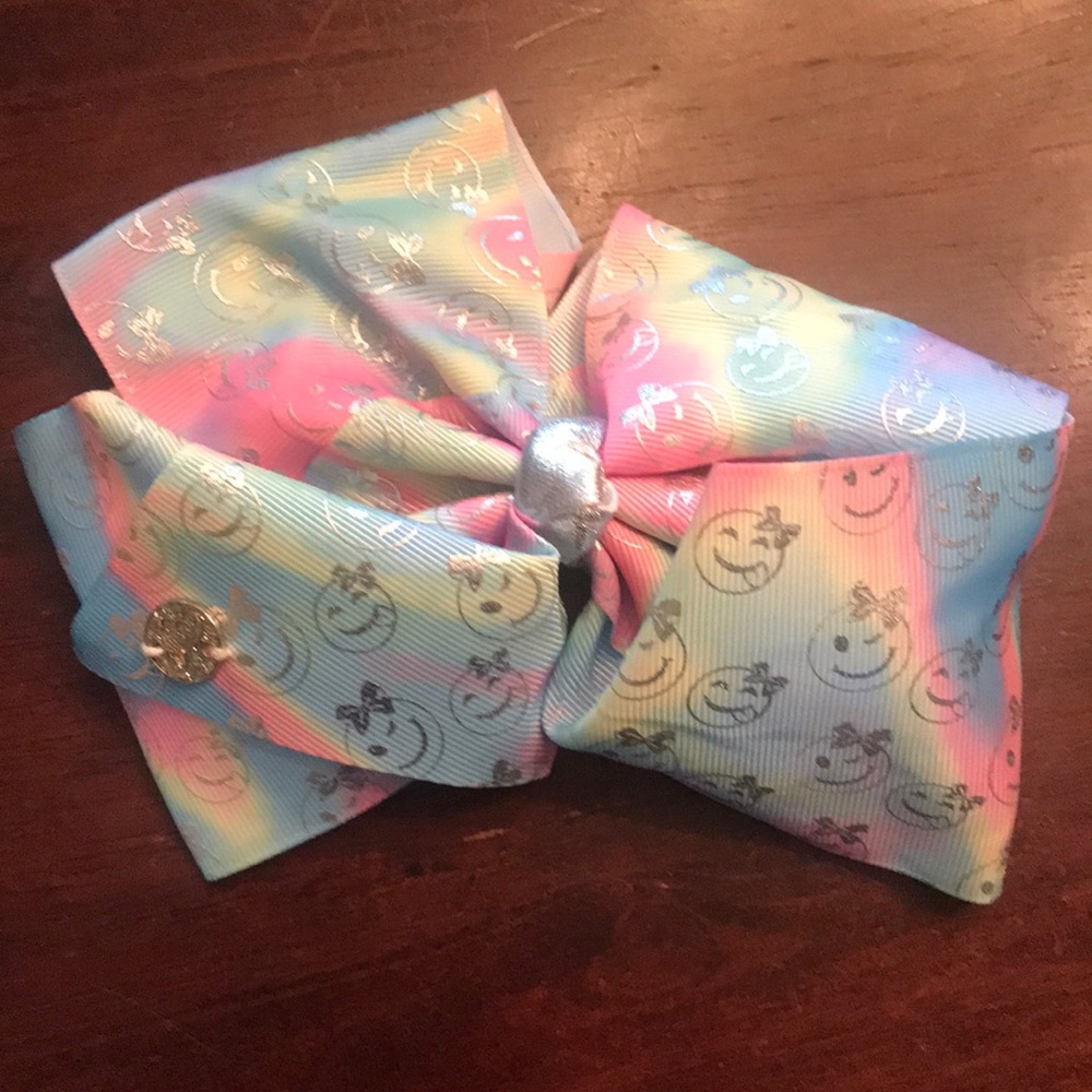 Rainbow pastel emoji Jojo bow